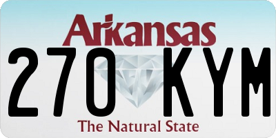 AR license plate 270KYM