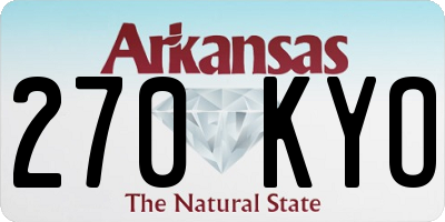 AR license plate 270KYO