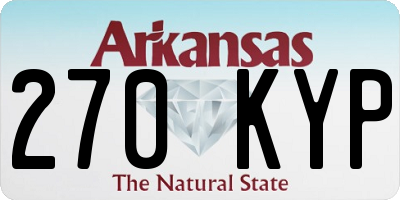 AR license plate 270KYP