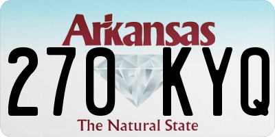 AR license plate 270KYQ