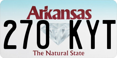 AR license plate 270KYT
