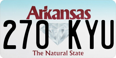 AR license plate 270KYU