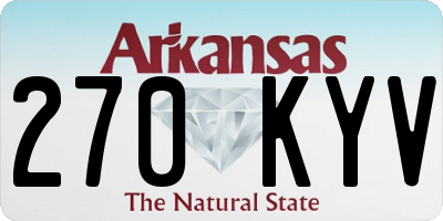AR license plate 270KYV