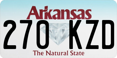 AR license plate 270KZD