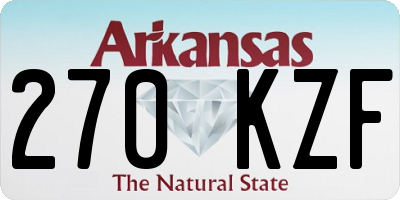 AR license plate 270KZF