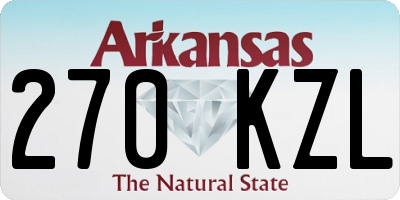 AR license plate 270KZL