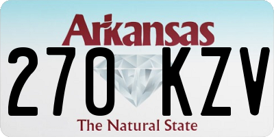 AR license plate 270KZV