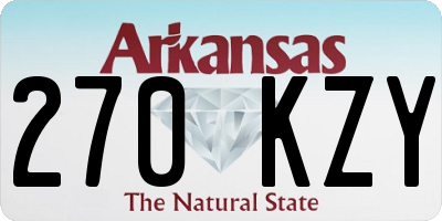 AR license plate 270KZY