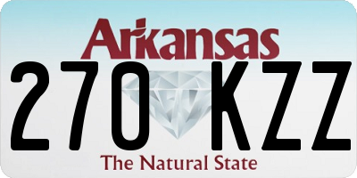 AR license plate 270KZZ