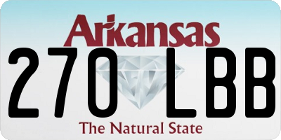 AR license plate 270LBB