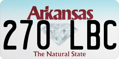 AR license plate 270LBC