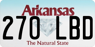 AR license plate 270LBD
