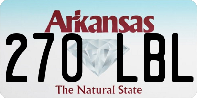 AR license plate 270LBL