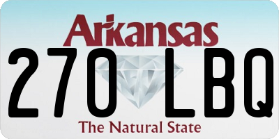 AR license plate 270LBQ