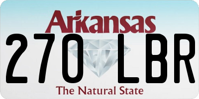 AR license plate 270LBR