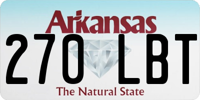 AR license plate 270LBT