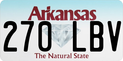 AR license plate 270LBV