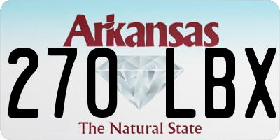 AR license plate 270LBX