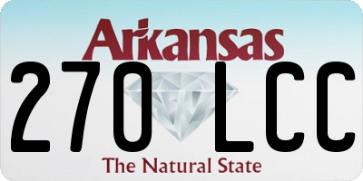 AR license plate 270LCC