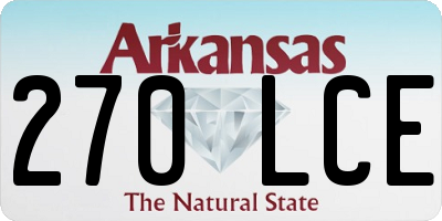 AR license plate 270LCE