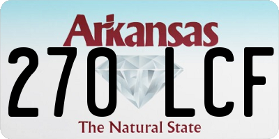 AR license plate 270LCF