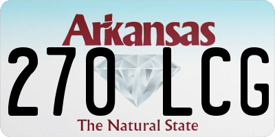 AR license plate 270LCG