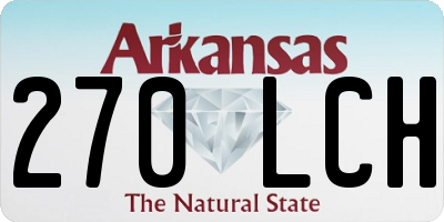 AR license plate 270LCH