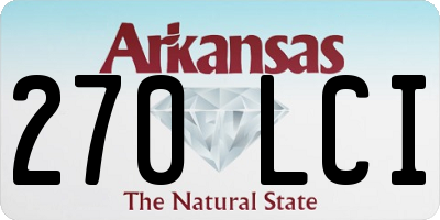 AR license plate 270LCI