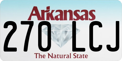 AR license plate 270LCJ