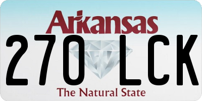 AR license plate 270LCK