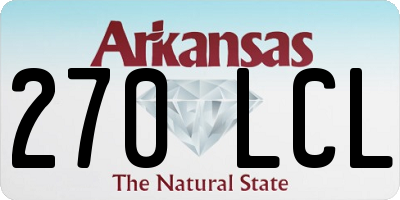 AR license plate 270LCL