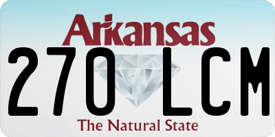 AR license plate 270LCM