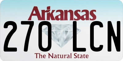 AR license plate 270LCN
