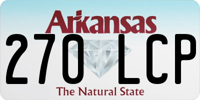 AR license plate 270LCP
