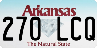 AR license plate 270LCQ
