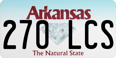 AR license plate 270LCS