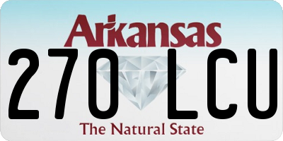 AR license plate 270LCU