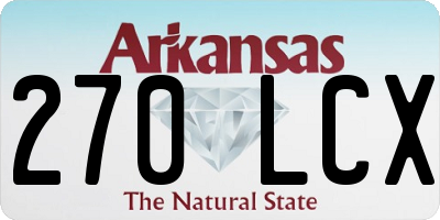 AR license plate 270LCX
