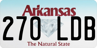 AR license plate 270LDB