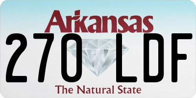 AR license plate 270LDF