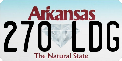 AR license plate 270LDG