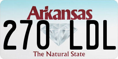 AR license plate 270LDL