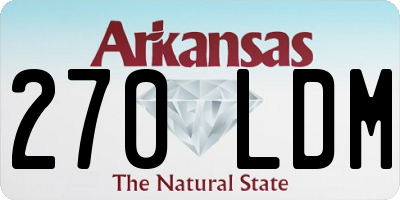 AR license plate 270LDM
