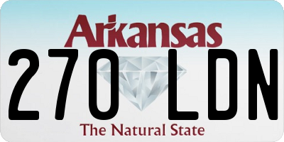 AR license plate 270LDN