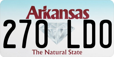 AR license plate 270LDO
