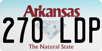 AR license plate 270LDP