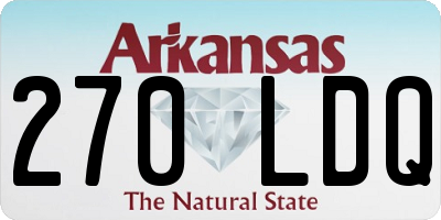 AR license plate 270LDQ