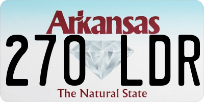 AR license plate 270LDR