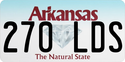 AR license plate 270LDS
