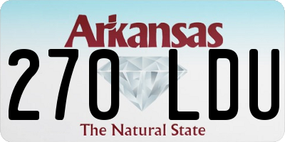 AR license plate 270LDU